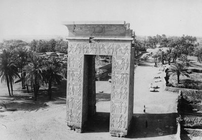 The Propylon of Ptolemy and the Avenue of Sphinxes by English Photographer